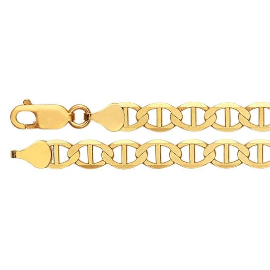 14K Yellow Gold 6.3mm Diamond-Cut Anchor Chain