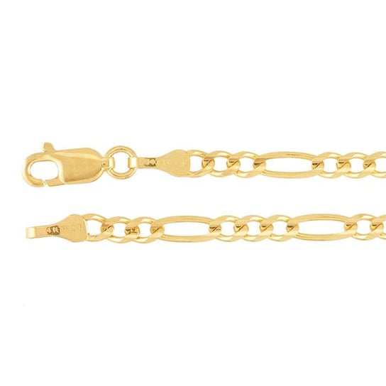 14K Yellow Gold 3mm Diamond-Cut Figaro Chain