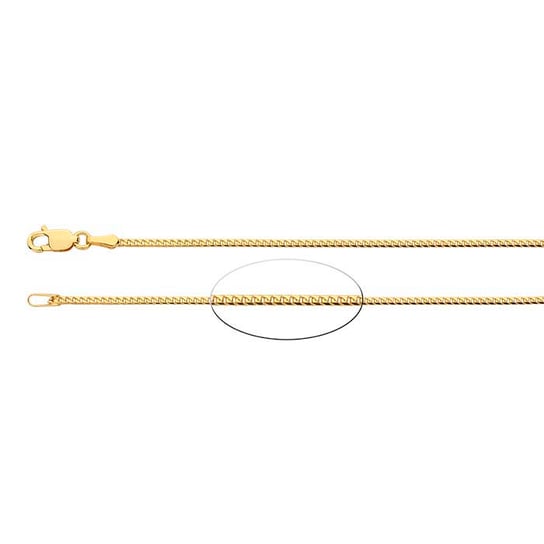 14K Yellow Gold 1.2mm Franco Chain