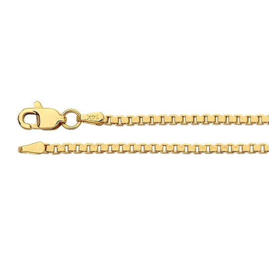 14K Yellow Gold 1.8mm Hollow Venetian Box Chain