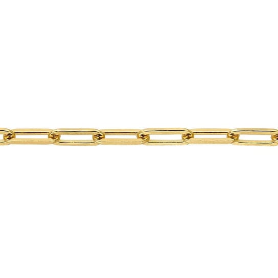 14K Yellow Gold 1.9mm Flat Oval Cable Chain