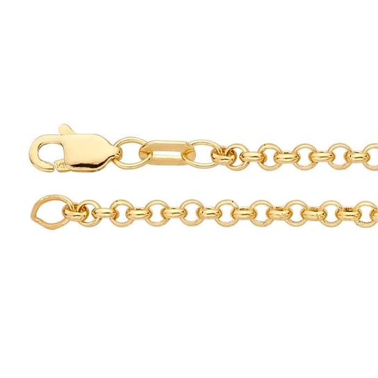 14K Yellow Gold 2.3mm Hollow Round Rolo Chain