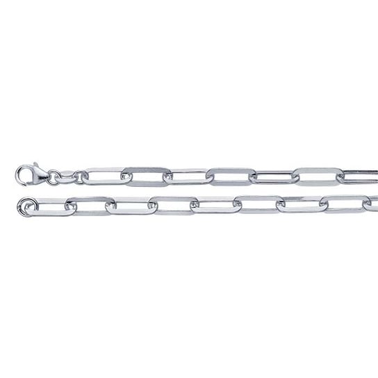 Sterling Silver 4.6mm Flat Oval Cable Chain