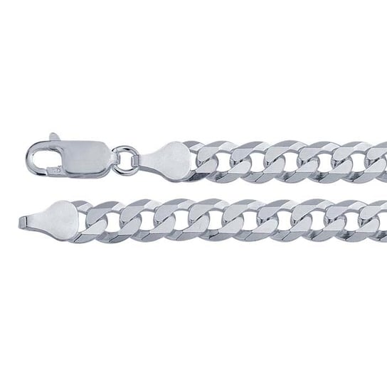 Sterling Silver 5.3mm Beveled Flat Curb Chain