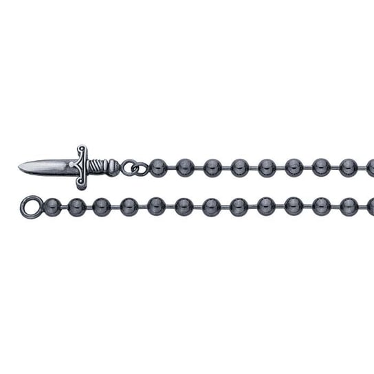 Sterling Silver Black Ruthenium-Plated 5mm Bead Chain