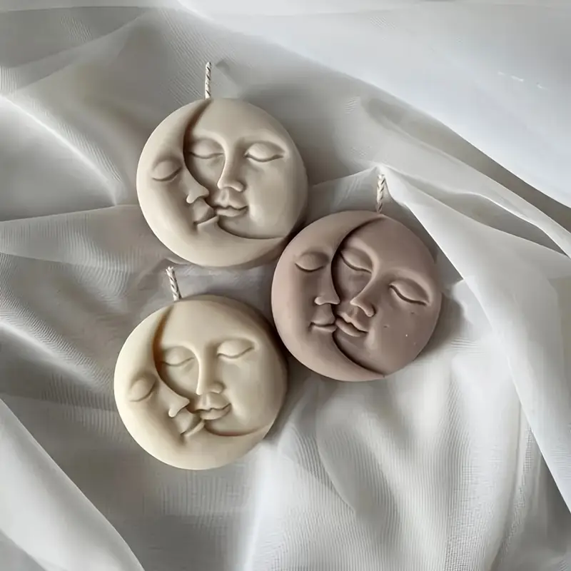 Veganes Duftkerzen-Set “HOME & MOON” – Handgegossen aus Naturwachs