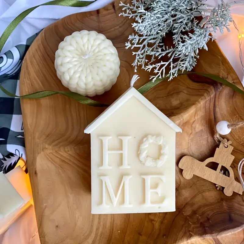 Veganes Duftkerzen-Set “HOME & MOON” – Handgegossen aus Naturwachs