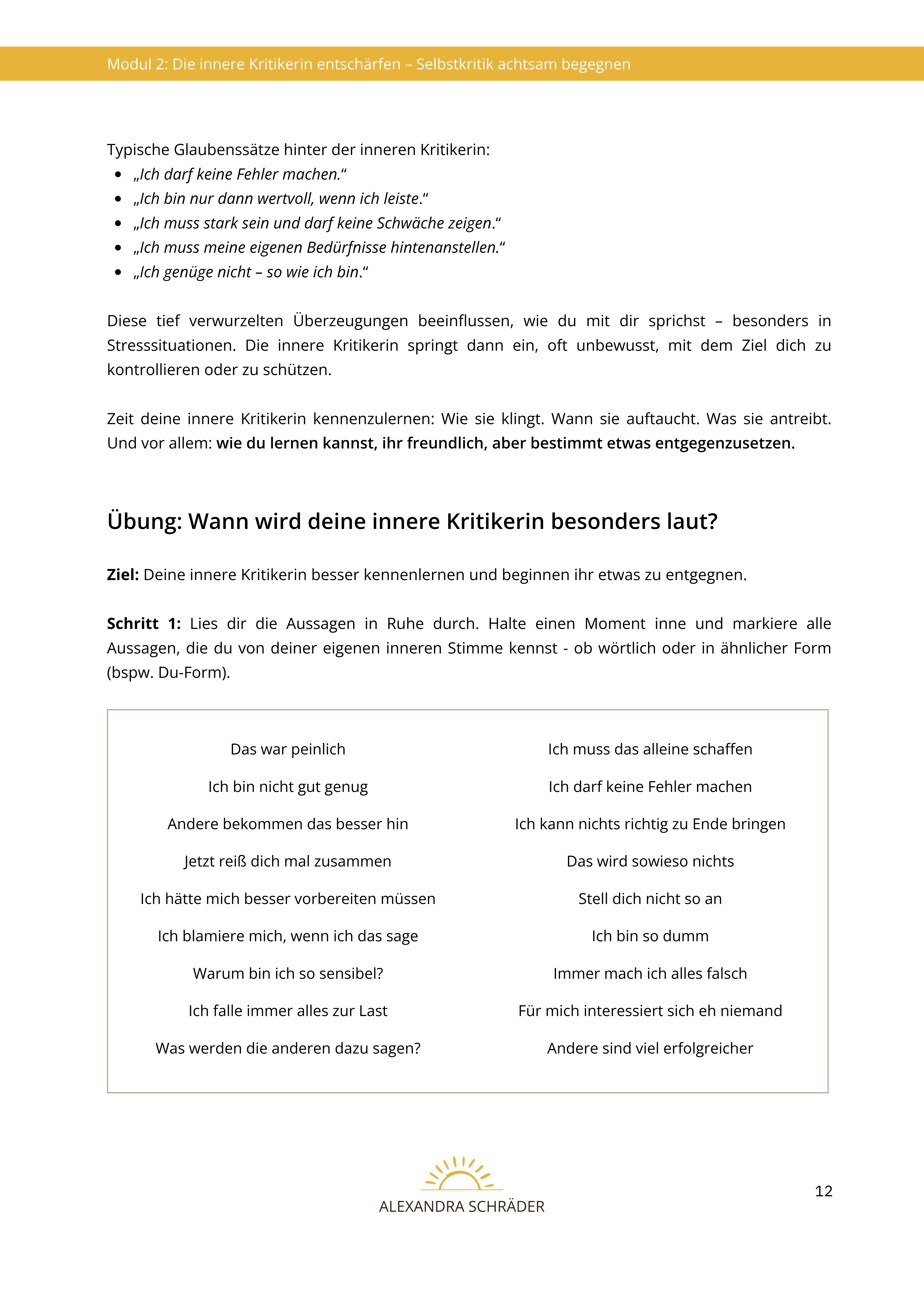 Reflexions-Workbook: Die Kraft der Gedanken - Gelassenheit beginnt im Kopf
