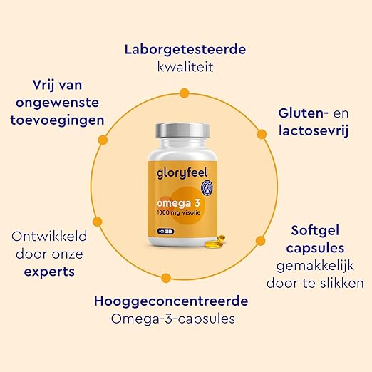 Omega 3 Fish Oil 1000mg - 400 capsules (13 months supply) - qualitative & essential omega 3 fatty acids 180mg EPA + 120mg DHA - from sustainable fishery, laboratory tested and produced in Germany