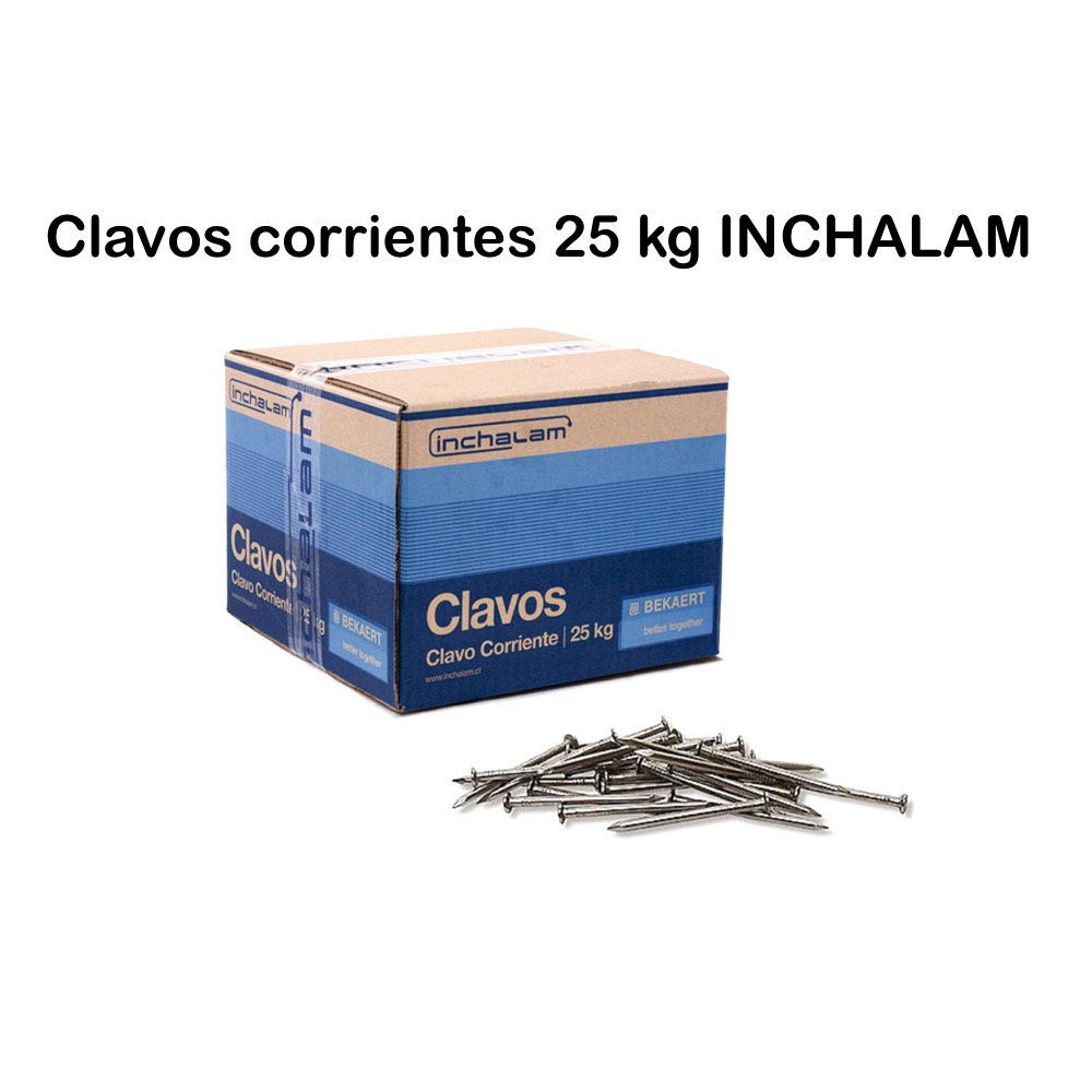 CLAVOS CORRIENTES CJ 25 KG INCHALAM