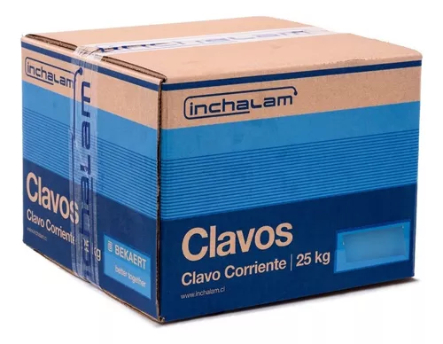 CLAVOS CORRIENTES CJ 25 KG INCHALAM