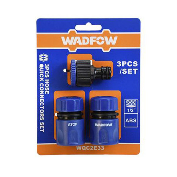 JUEGO DE CONECTORES RAPIDOS DE MANGUERA DE 3 PIEZAS WADFOW WQC2E33