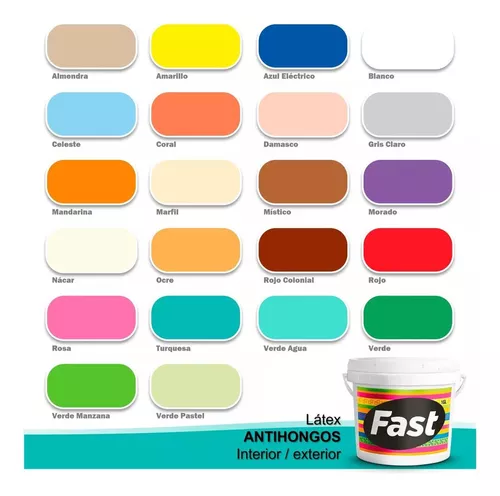 LATEX FAST ANTIHONGO 1 GALON (DE TRICOLOR)