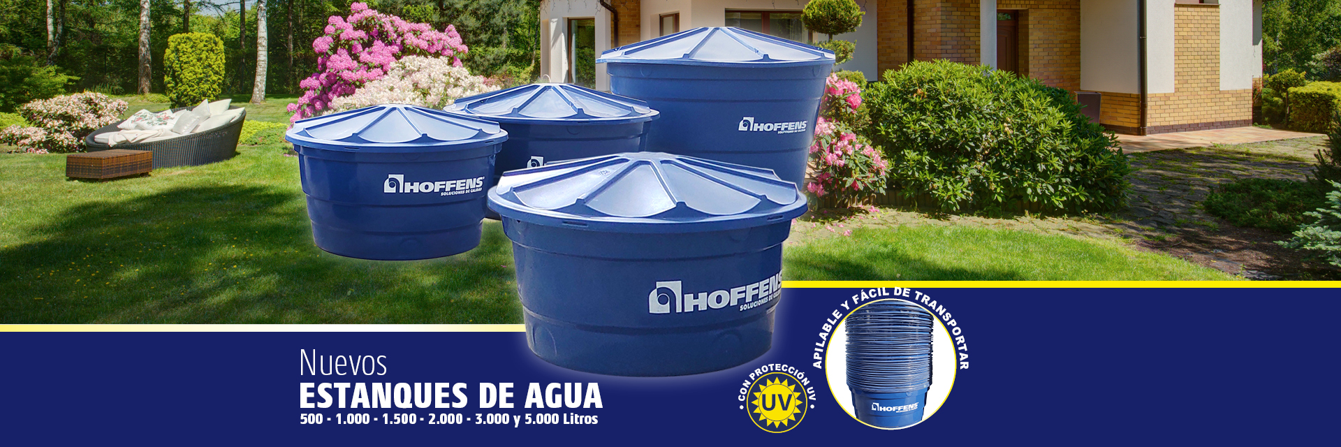 ESTANQUES DE AGUA CON TAPA