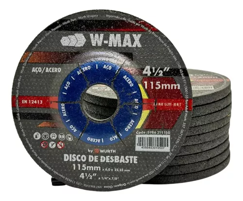 DISCO DESBASTE WURTH  4 1/2"