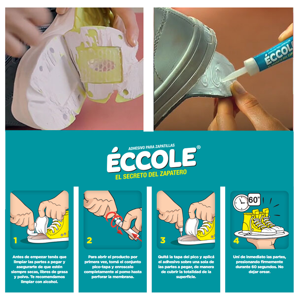 Eccole Adhesivo Para Zapatillas