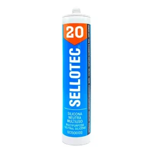 Sellotec Silicona Neutra Multiuso Blanca 300 ml