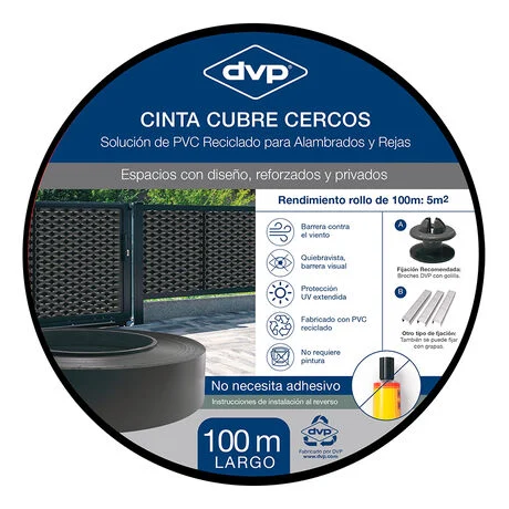 Cinta cubre cercos DVP