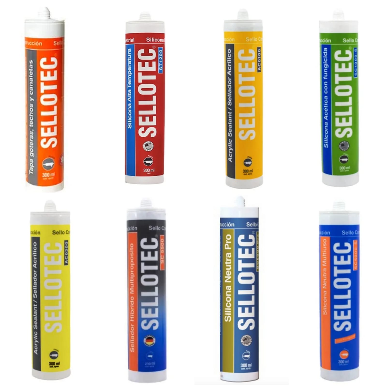 Sellotec Silicona Neutra Multiuso Blanca 300 ml