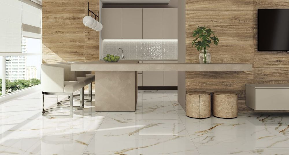 Porcelanato Canova Calacata White PORTINARI