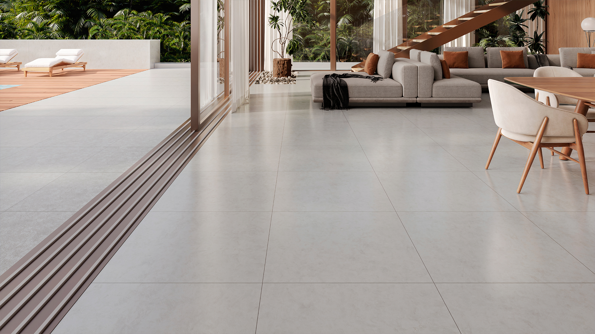 Porcelanato Cimento Natural Out VIA ROSA
