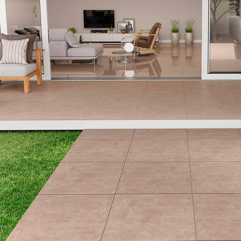 Porcelanato Metropole Mocca Granillado VIA ROSA