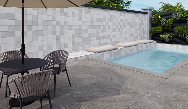 Porcelanato Piscina Bravo Natural GAUDI