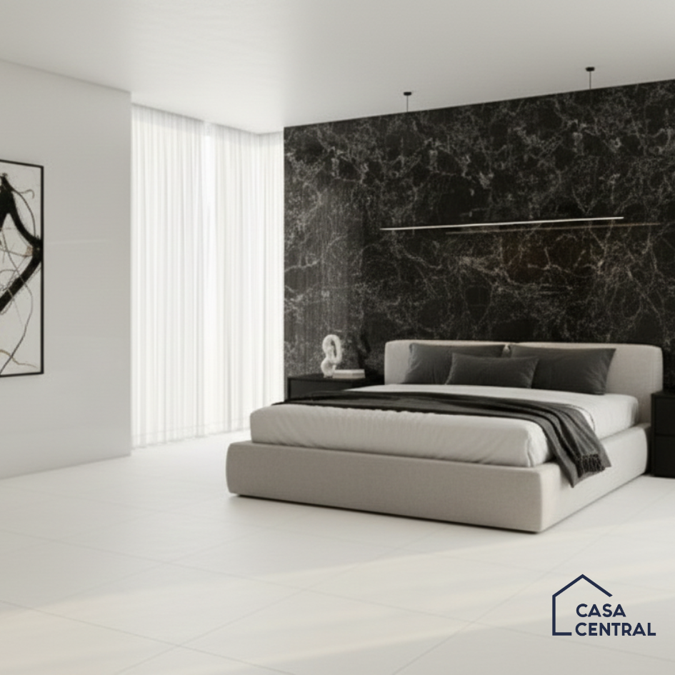 Porcelanato Mythos Black Pulido GAUDI 80 x 80