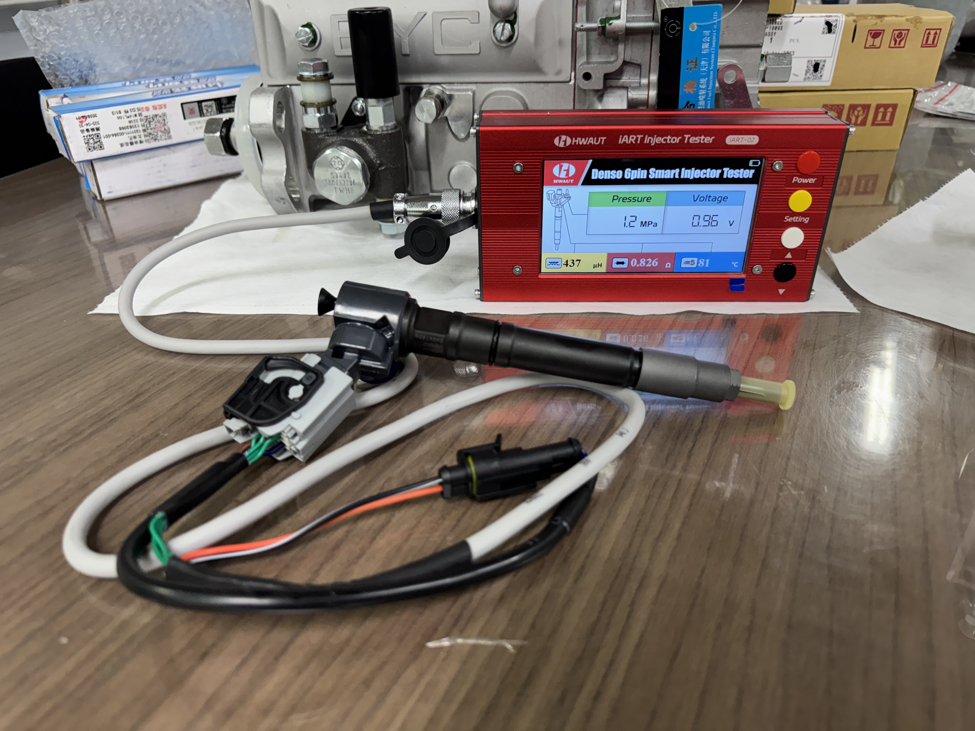 Tester 6 pines inyector Toyota