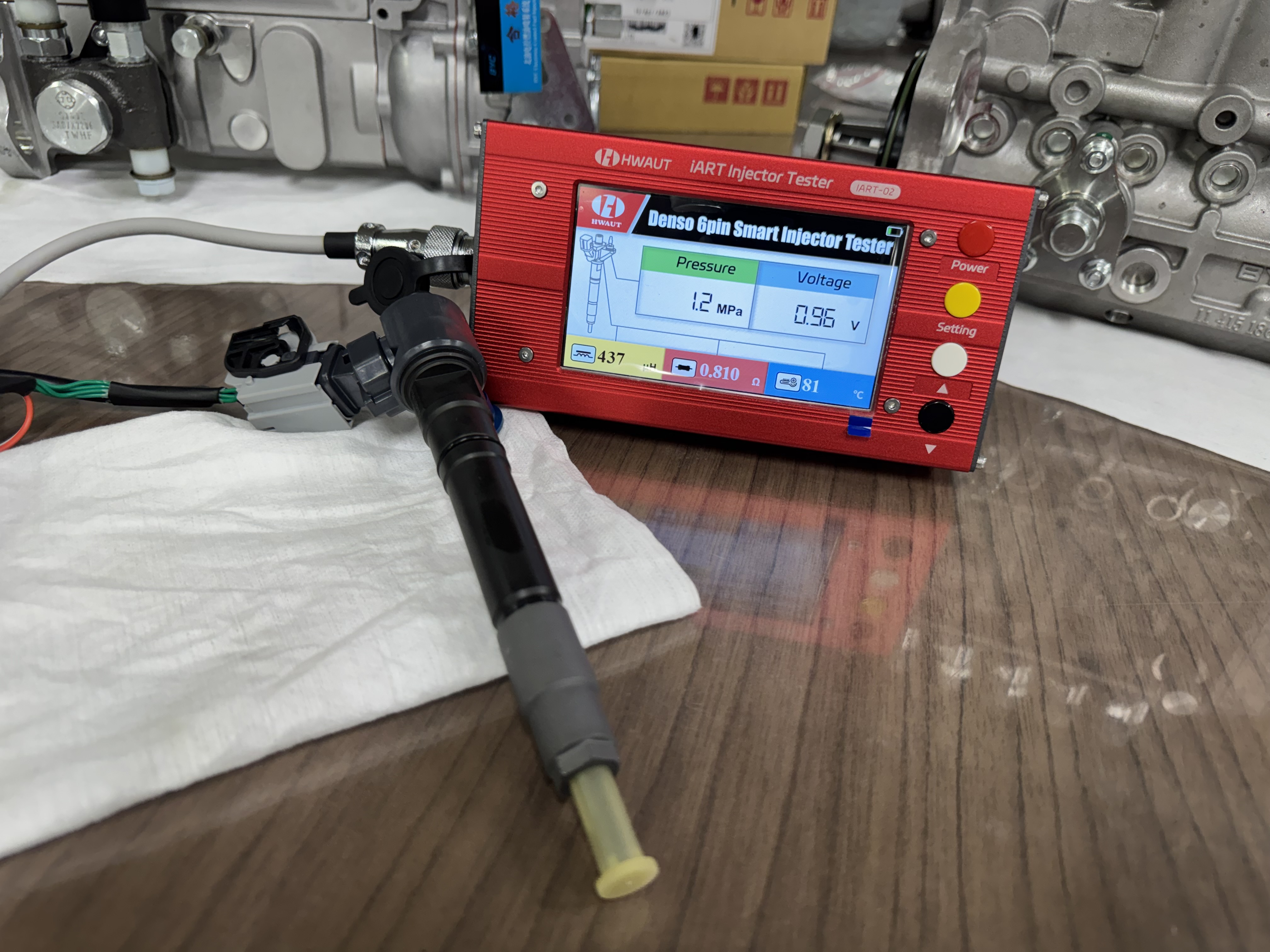 Tester 6 pines inyector Toyota