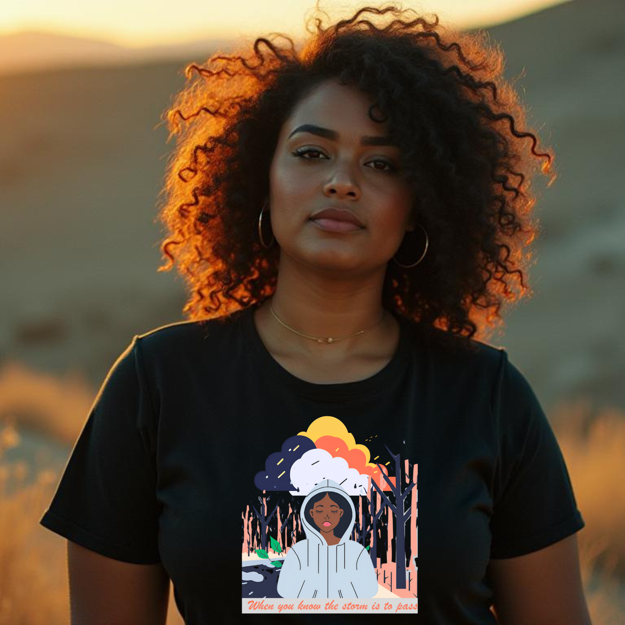 "When you know the storm is to pass" Women- Graphic T-Shirt