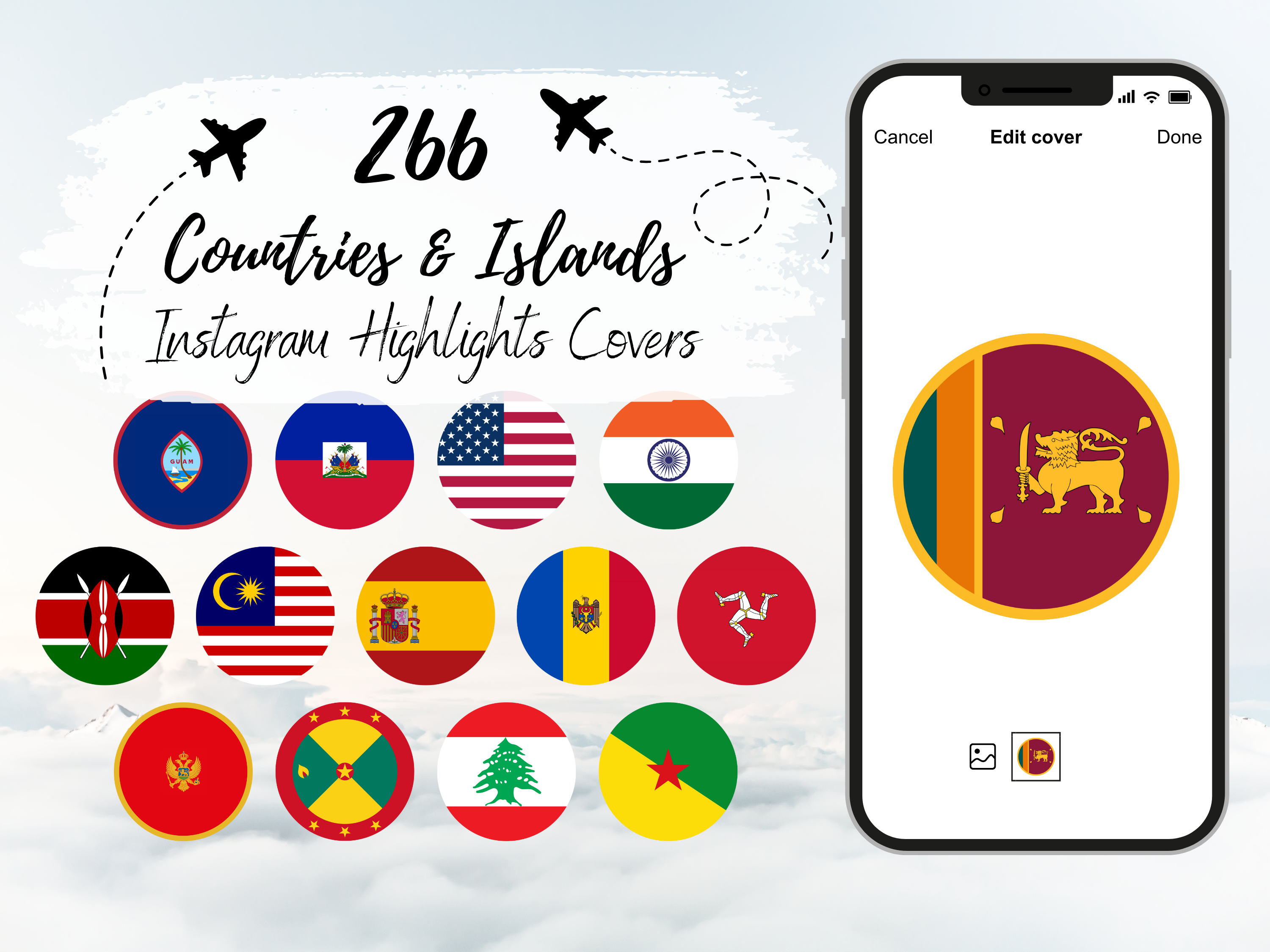 Countries and Islands Circle Flags