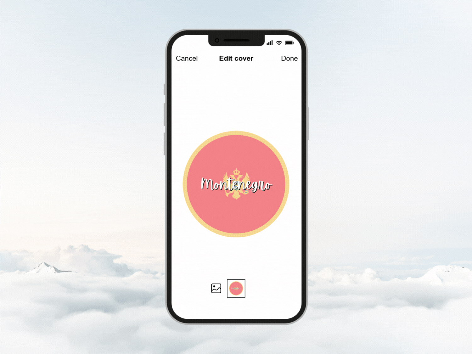 Countries and Islands Transparent Circle Flags With Name