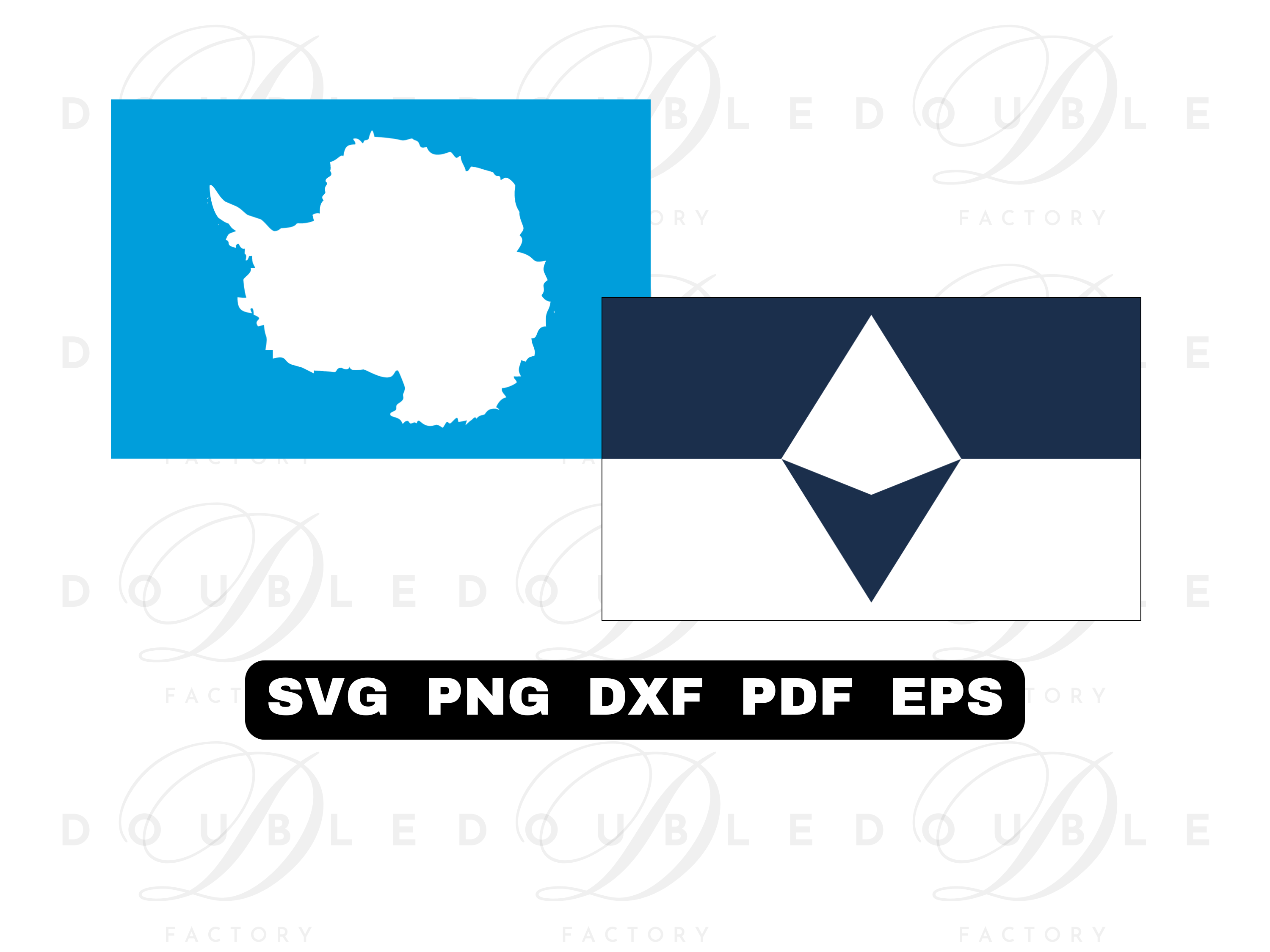 Antarctica Flag x 2