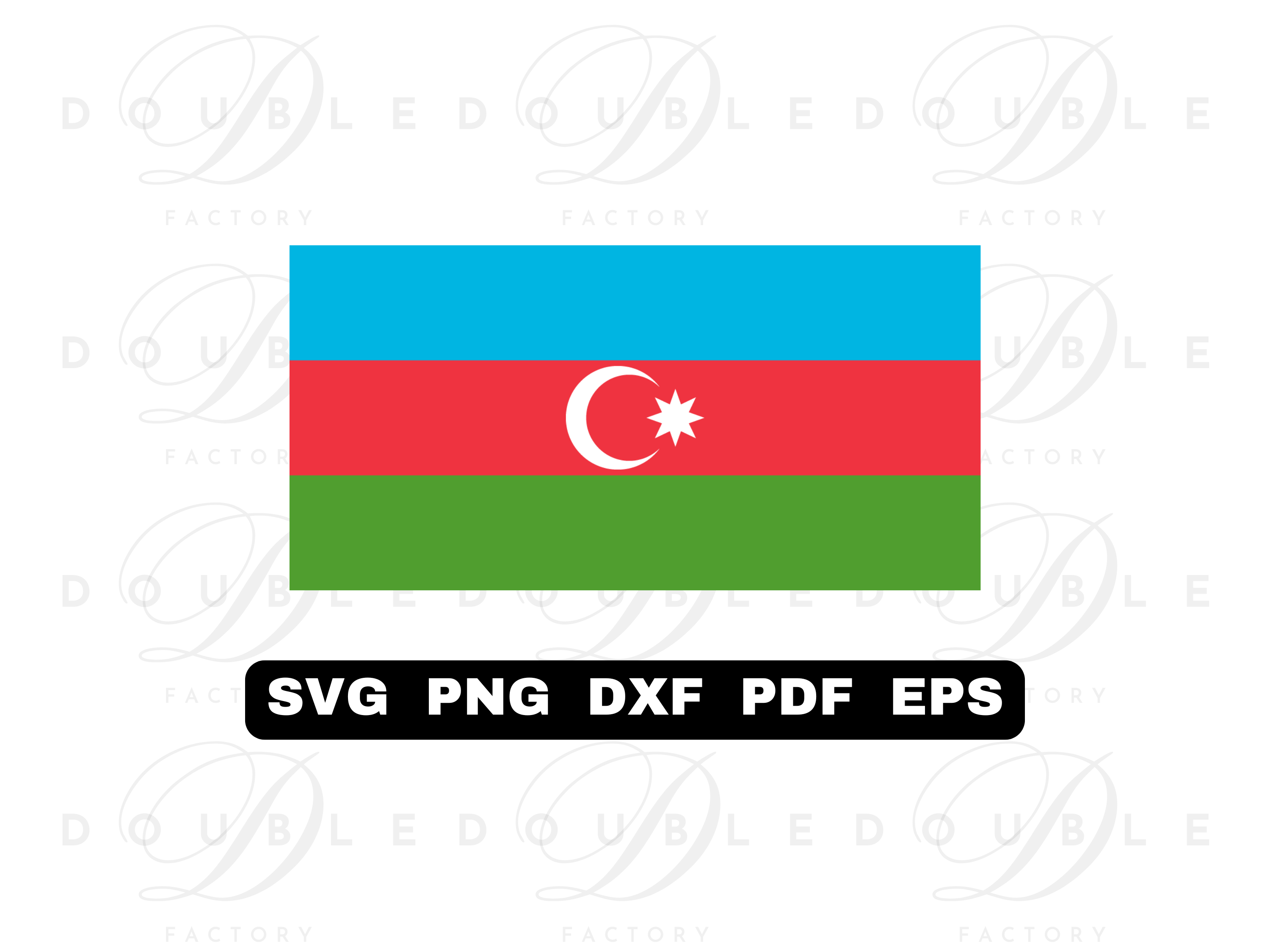 Azerbaijan Flag