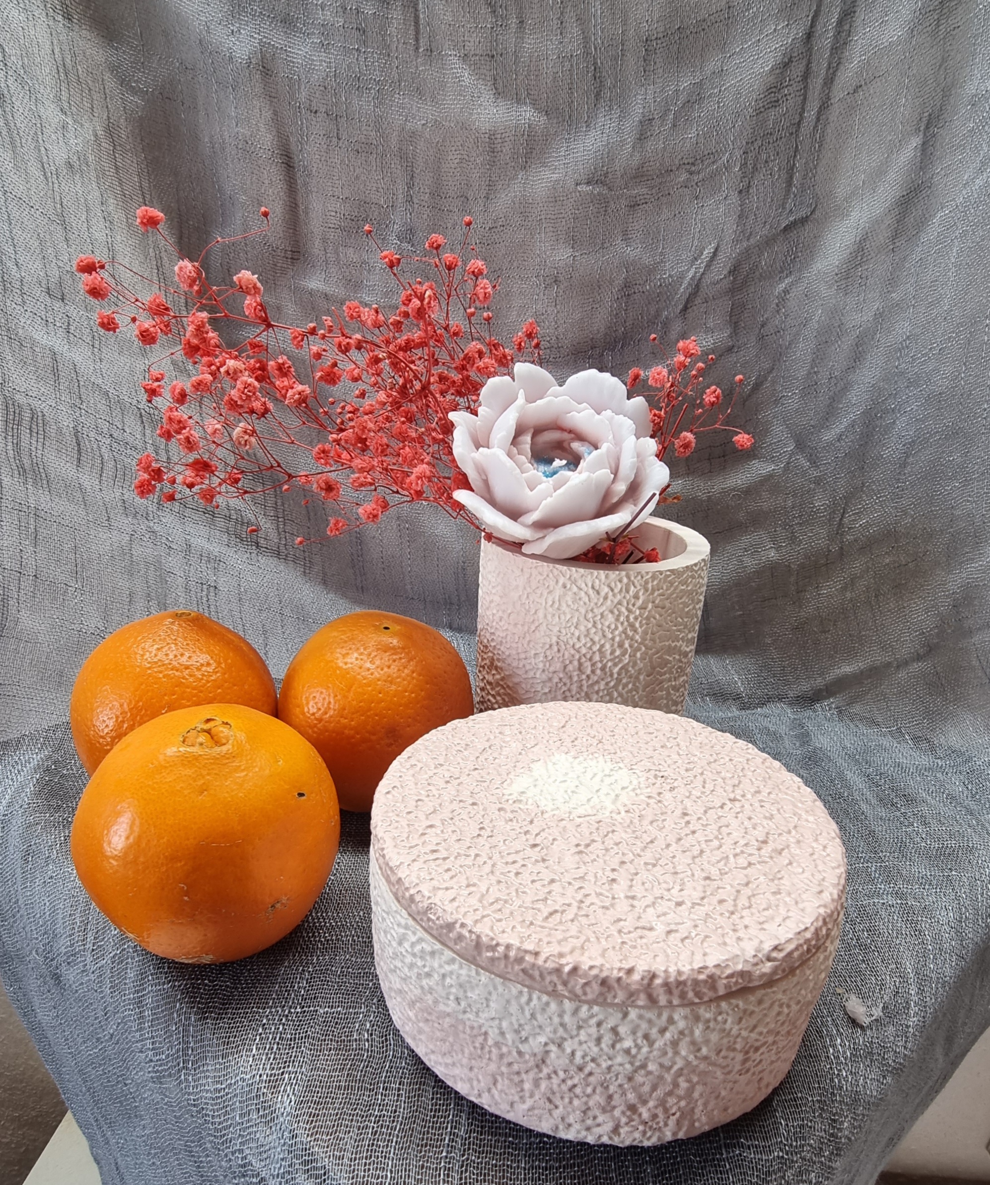 Fruit pie (fruit scented, big-size round candle)