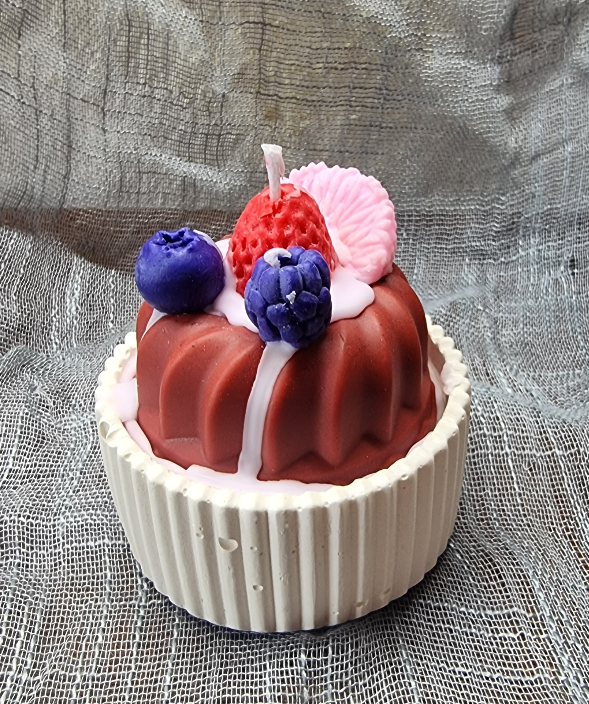 Small-size fruit cake (fruit scented, small-size round candle)