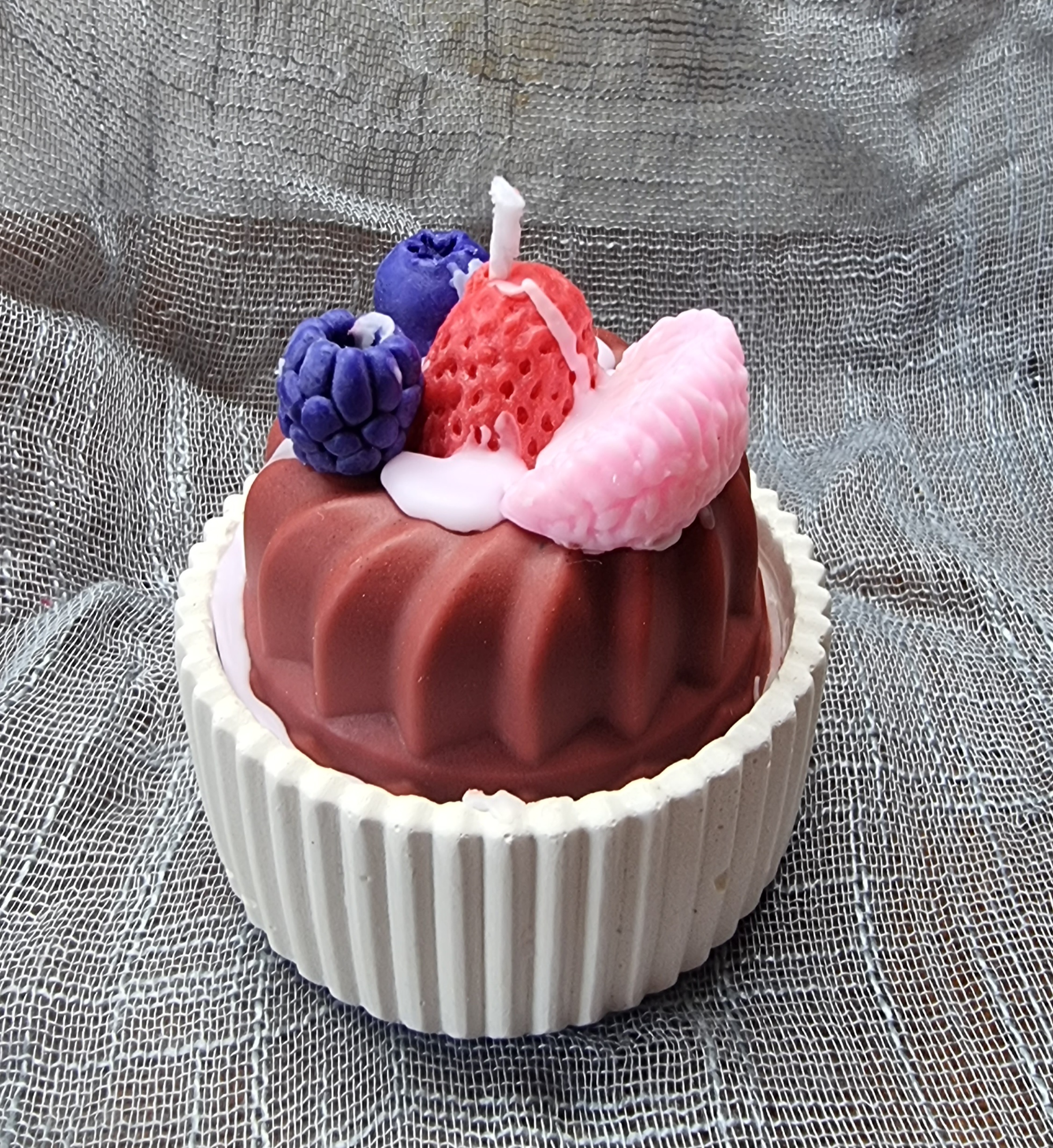 Small-size fruit cake (fruit scented, small-size round candle)