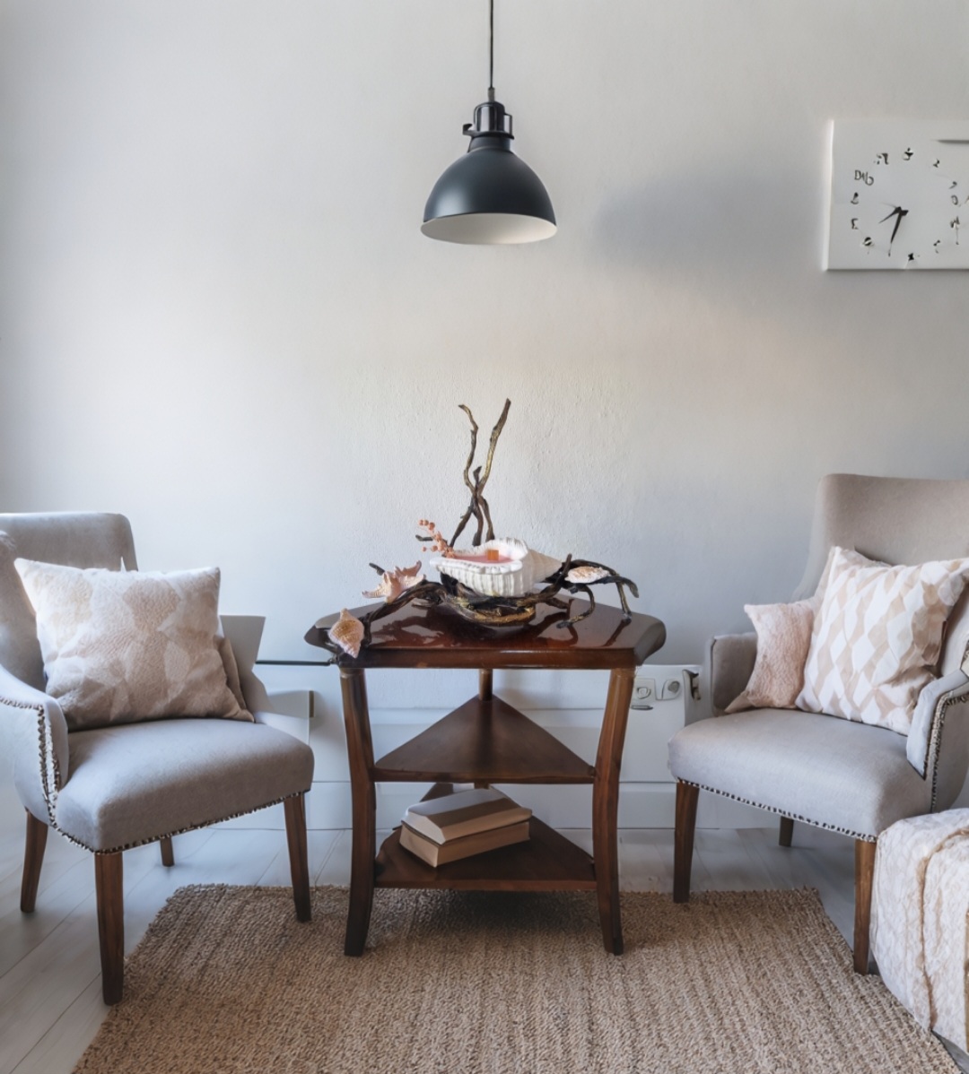 Big handmade seashell on wooden base (fruity scent) 