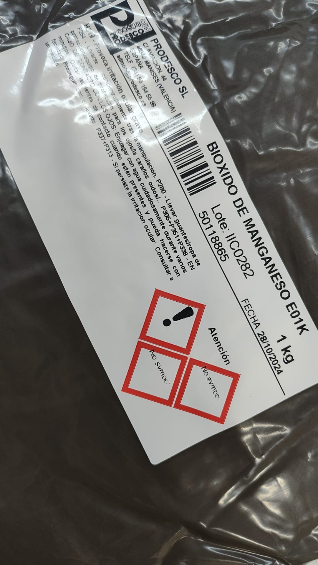 Dioxido de manganeso