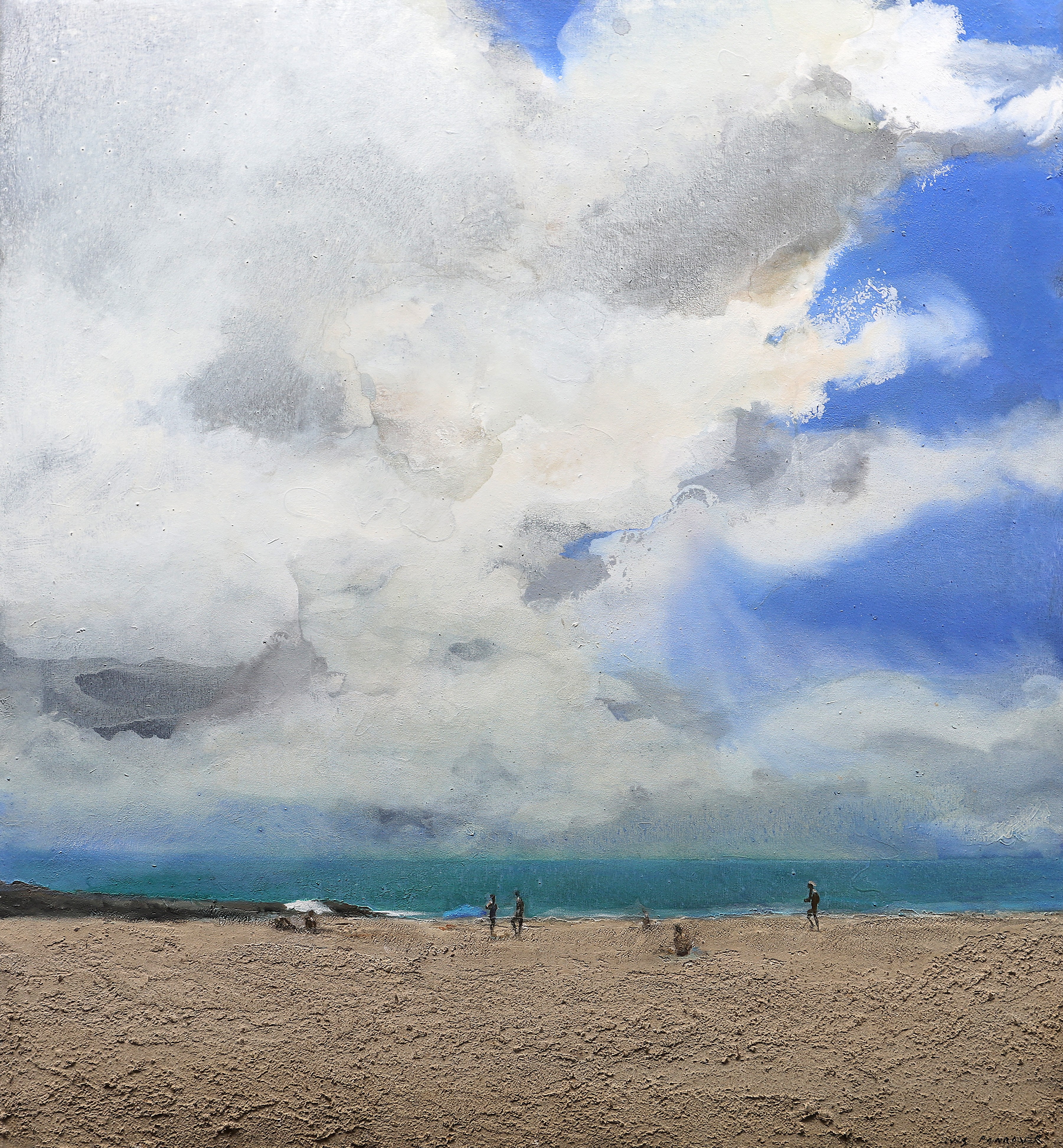 Nubes y playa