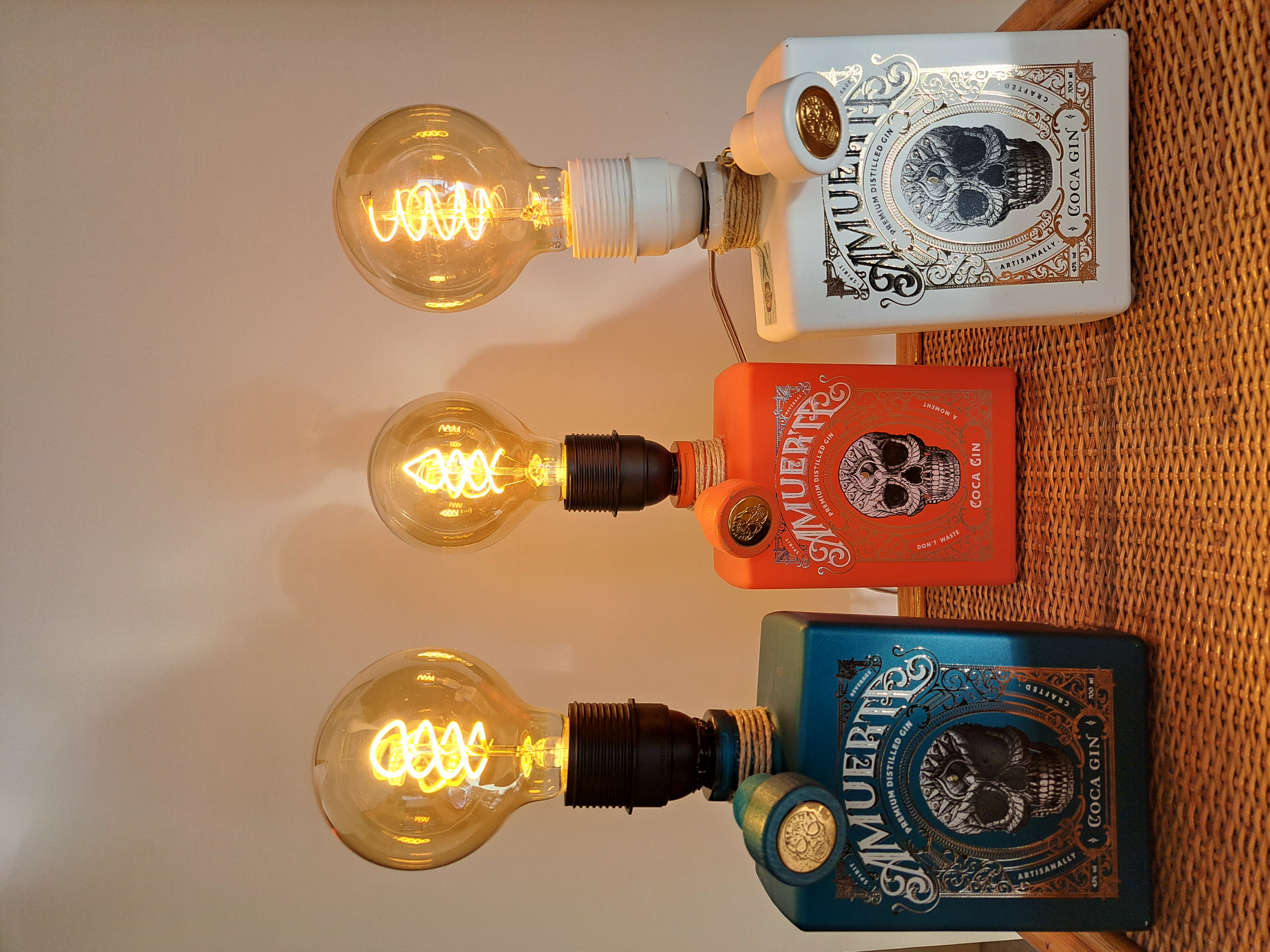 Lampade Luminose Bottiglie AMuerte