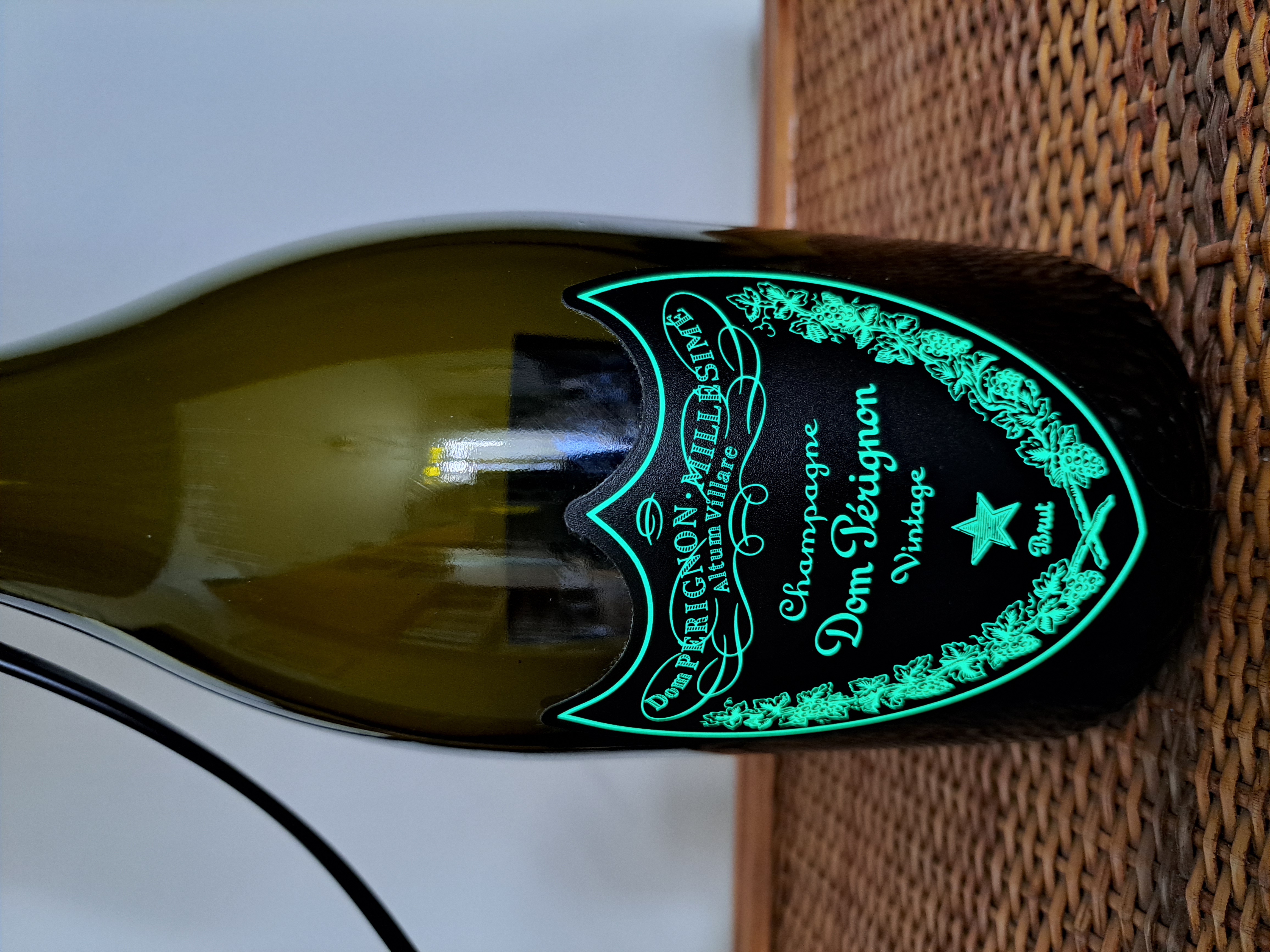 Lampada Bottiglia Dom Perignon Luminous
