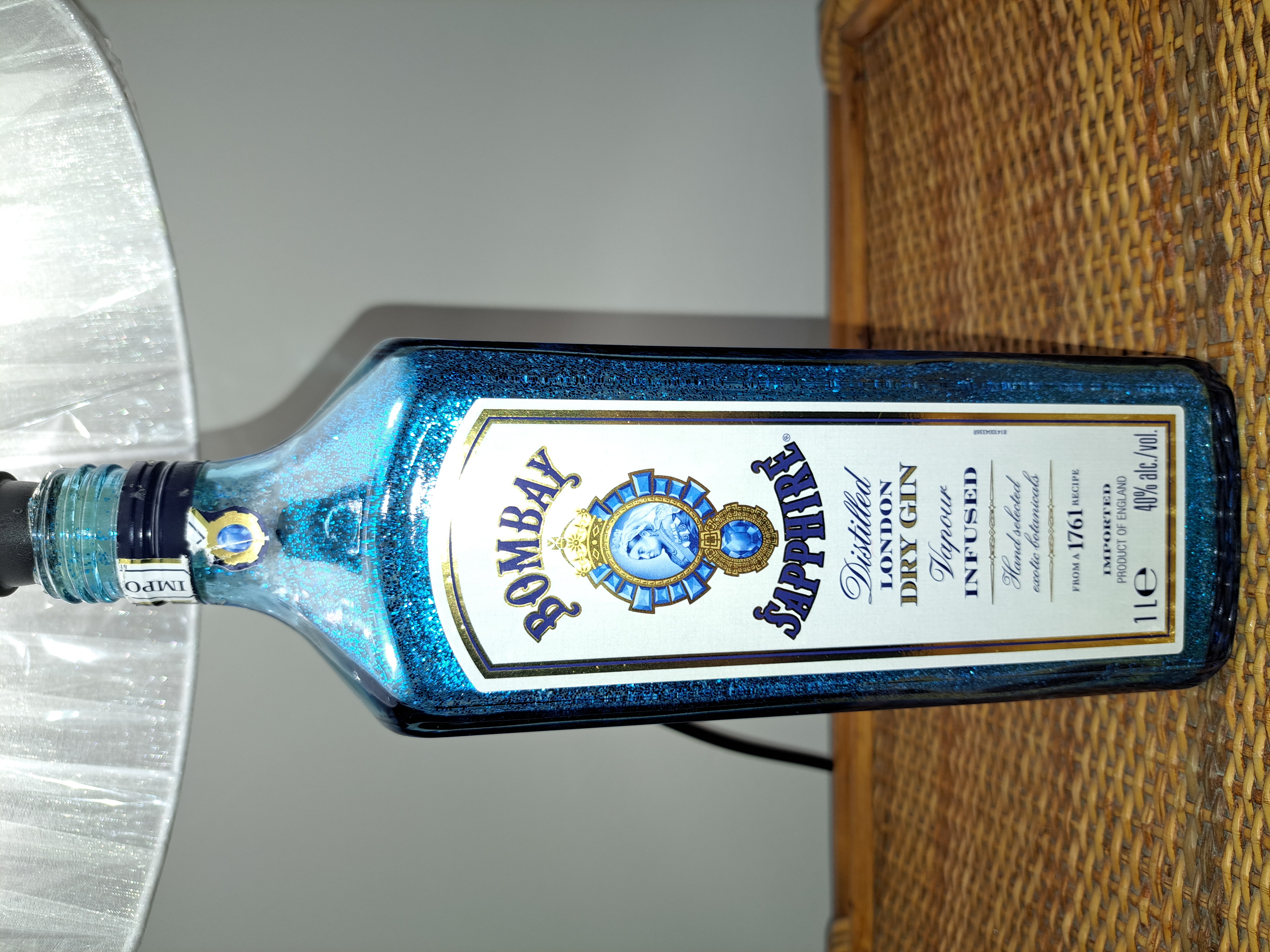 Lampada Bottiglia Bombay Sapphire