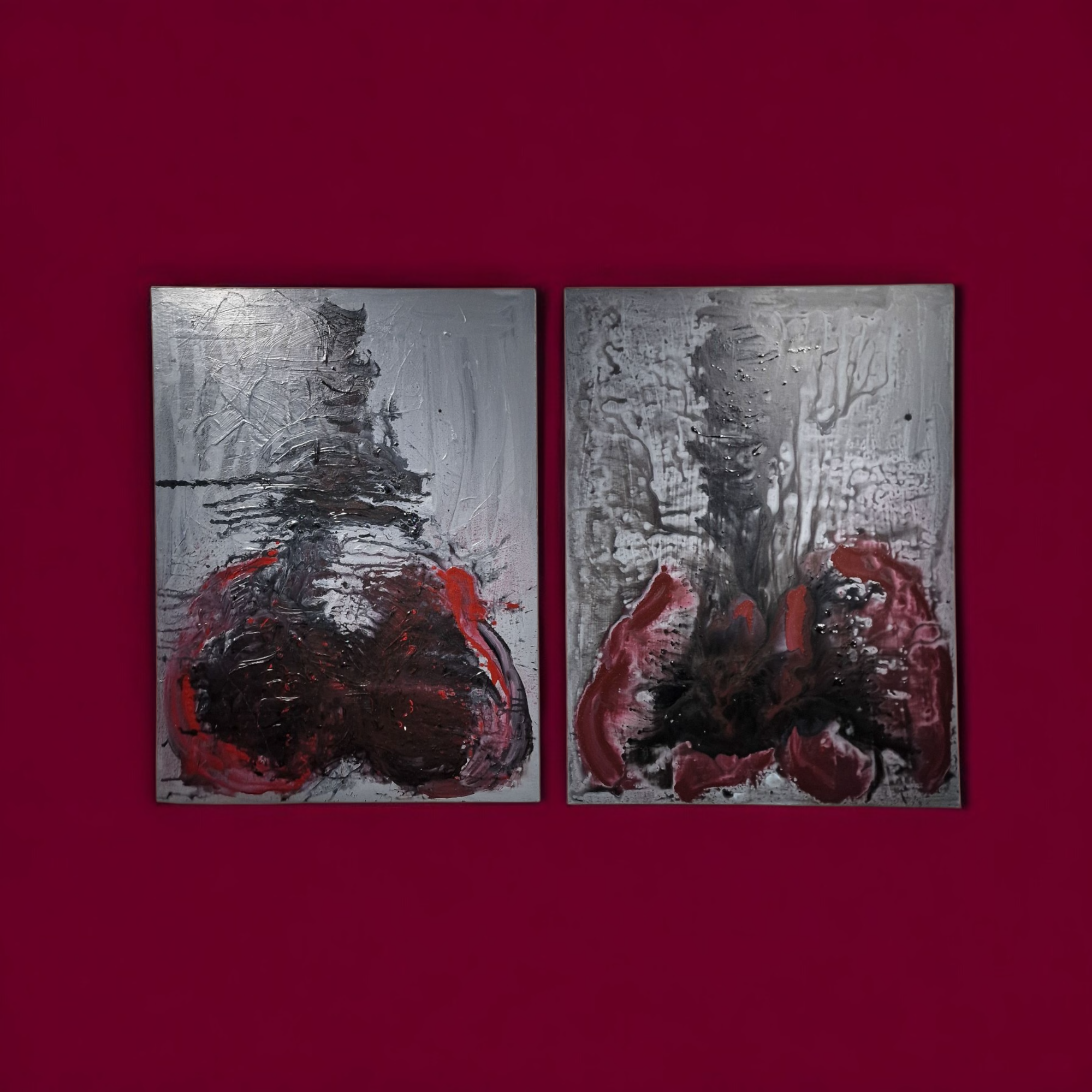 Abstract Dual-Panel Painting