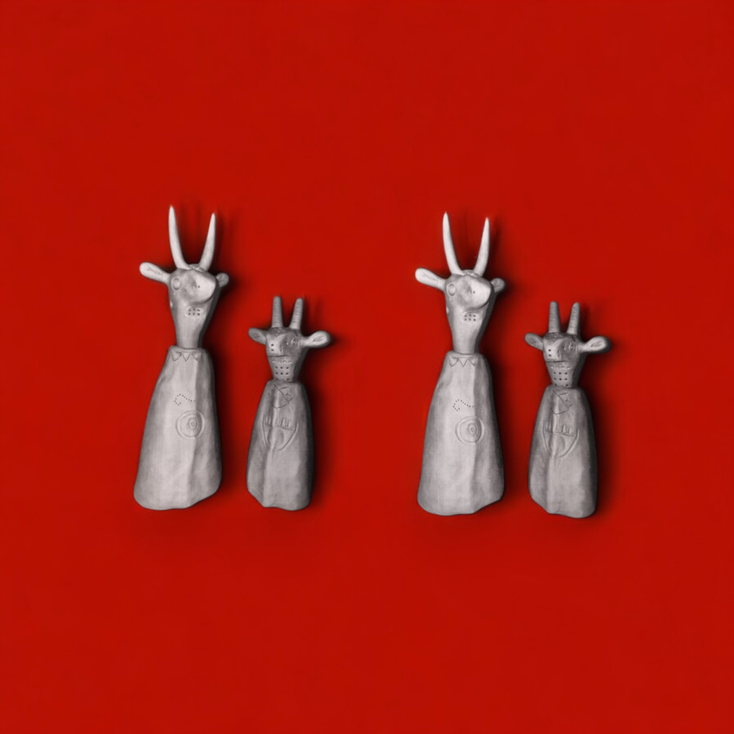 Handcrafted Ceramic Goat Figurines