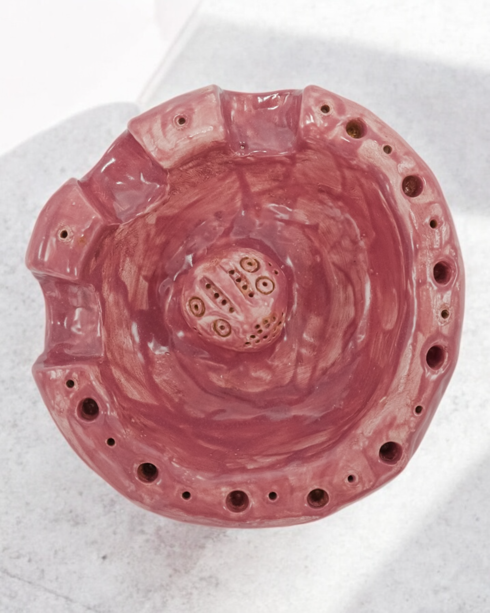 Handcrafted Ceramic Ashtray/Incense Holder