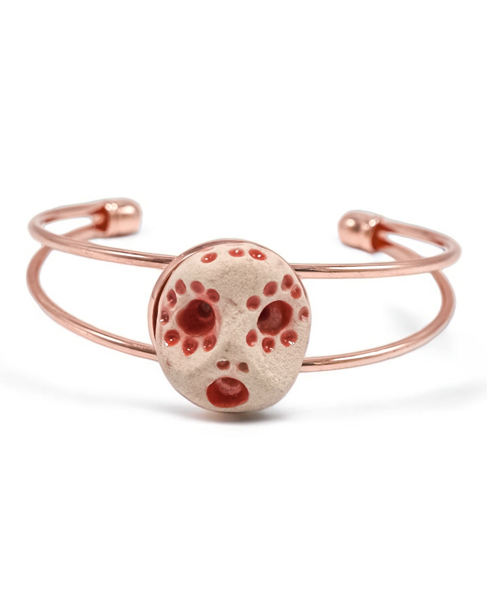 Copper Bracelet with Custom Mask Design
