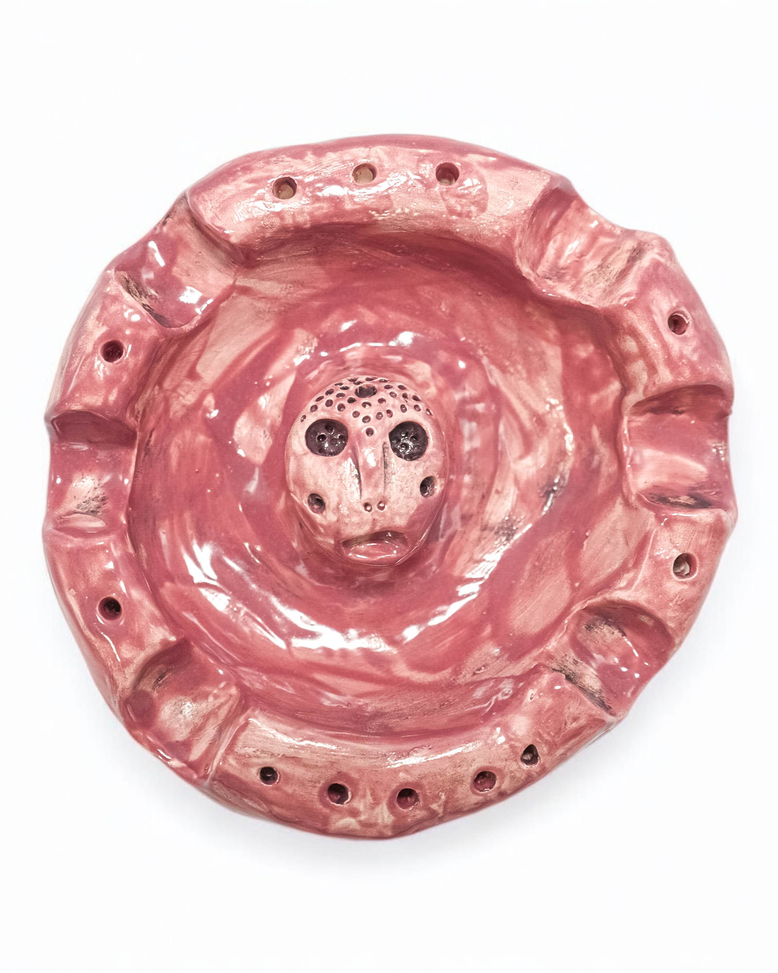 Handcrafted Pink Ceramic Ashtray