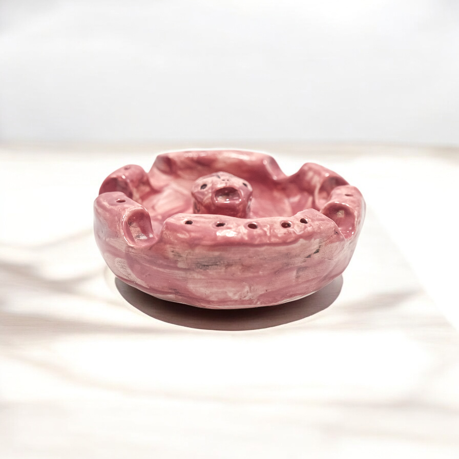Handcrafted Pink Ceramic Ashtray